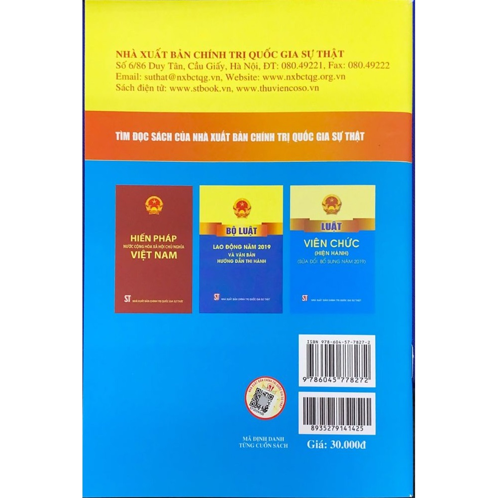 Ảnh Sách - Luật Cán Bộ, Công Chức (Hiện Hành) (Sửa Đổi, Bổ Sung Năm 2019) 1