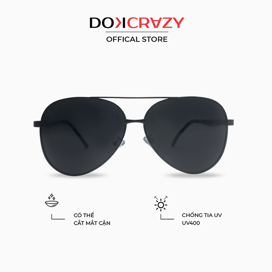 Review Kính Mát DOKCRAZY PICO Phi Công Unisex Chống UV400 - Giá Tốt 240K