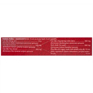 Nước giải rượu bia Ladodetox Nosamin Ladophar(10 gói x 15ml)