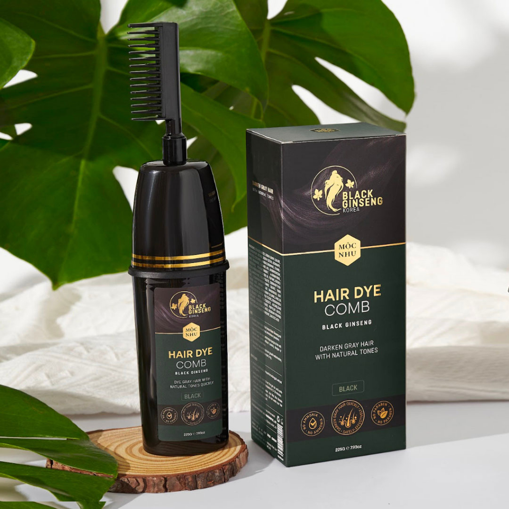 Ảnh Dầu Gội Phủ Bạc Hắc Sâm Mộc Nhu 225g Giúp Ngăn Chặn Tóc Bạc Sớm 1