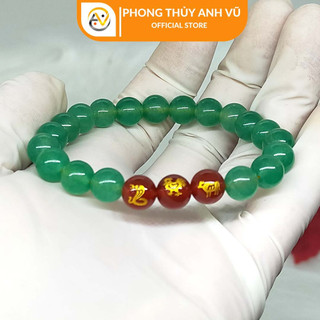 Vòng tam hợp quý nhân tỵ dậu sửu chất liệu mã não xanh tự nhiên - size 8 10ly cho nữ mệnh mộc, hỏa - may mắn tài lộc