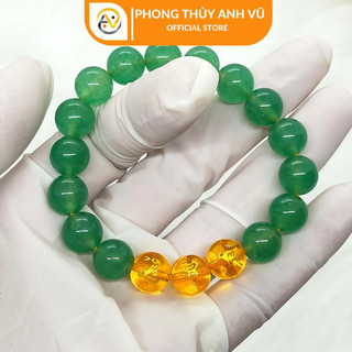 Vòng tam hợp quý nhân tỵ dậu sửu chất liệu mã não - size 8 10ly - có khai quang may mắn tài lộc