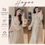 HT822 Set váy và áo choàng ngủ dáng dài tiểu thư ren bèo sang chảnh dáng xoè tôn dáng HT822