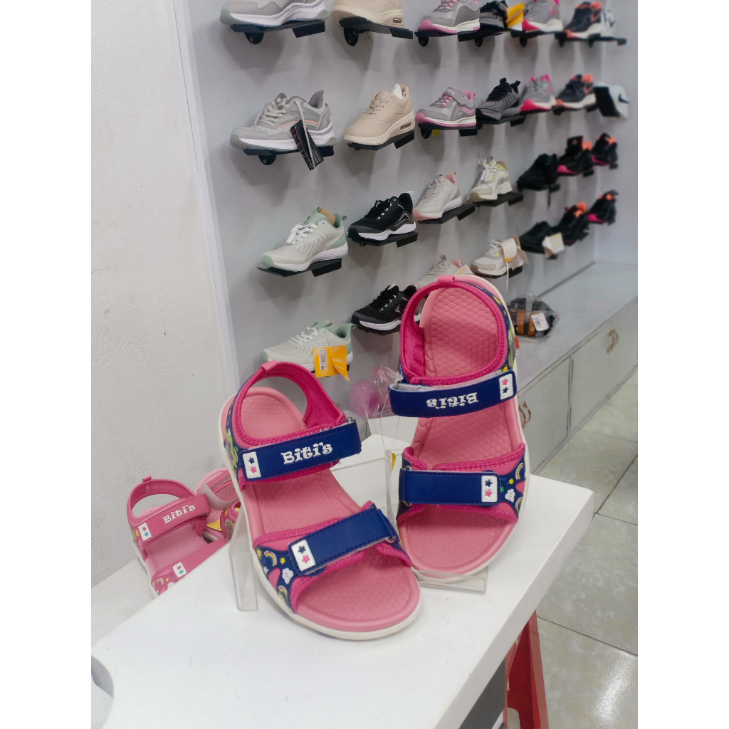 DRG002500 SANDAL BÉ GÁI XANH-HỒNG