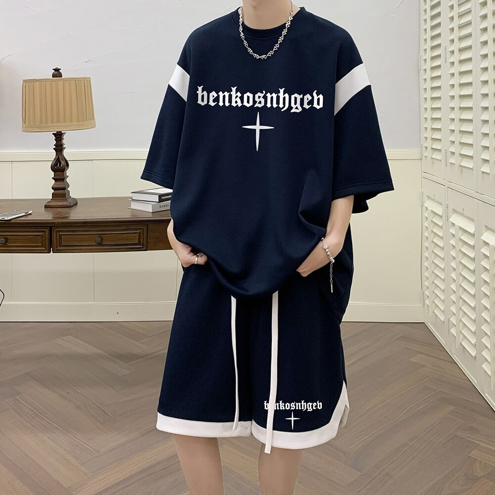 Set đồ bộ HappyFamily in chữ benkosnbgeb năng động trẻ trung chất cotton 100 cao cấp