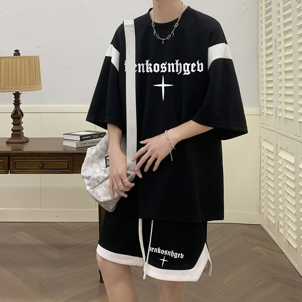 Set đồ bộ HappyFamily in chữ benkosnbgeb năng động trẻ trung chất cotton 100 cao cấp