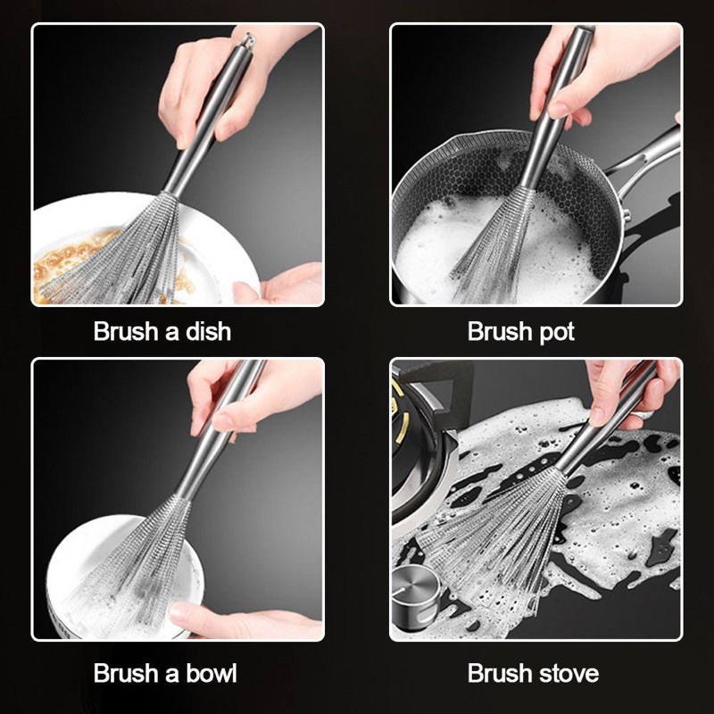 Chổi Cọ Chà Rửa Xoong Nồi Chảo Bật Vết Bẩn Đánh Bóng Loại Bỏ Rỉ Sét ...