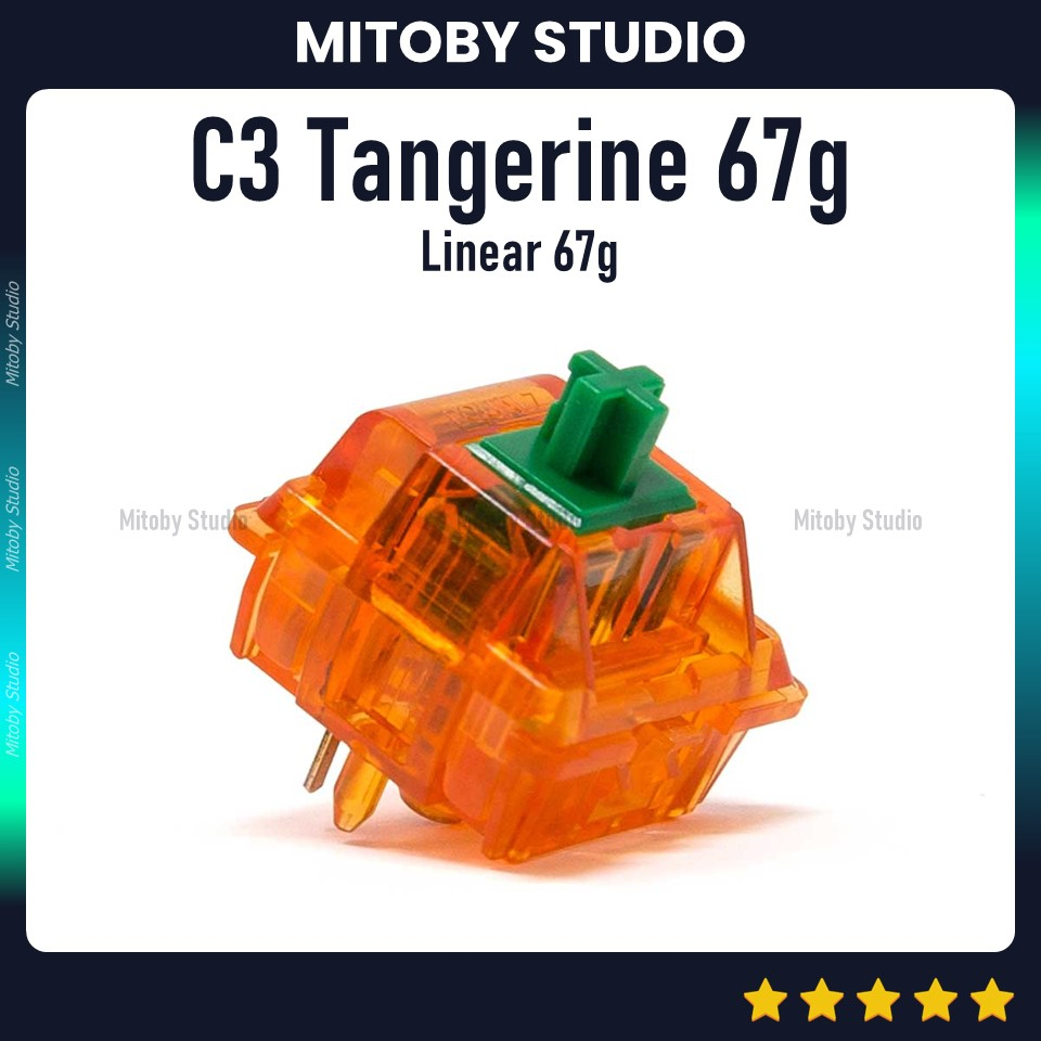 EQUALZ C3 KIWI linear switch công tắc bàn phím cơ Equalz C3 Tangerine