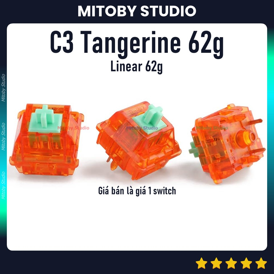 EQUALZ C3 KIWI linear switch công tắc bàn phím cơ Equalz C3 Tangerine