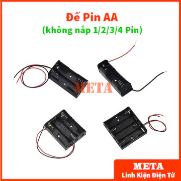 Đế Pin AA Không Nắp 1/2/3/4 Pin - Đế 1 Pin AA, Đế 2 Pin AA, Đế 3 Pin AA, Đế 4 Pin AA Pin