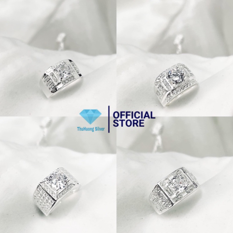 Men's 925 Silver Ring by THUHUONG SILVER-Official Store