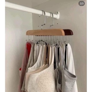 móc gỗ treo đa năng (áo Brasil,thắt lưng, túi xách)