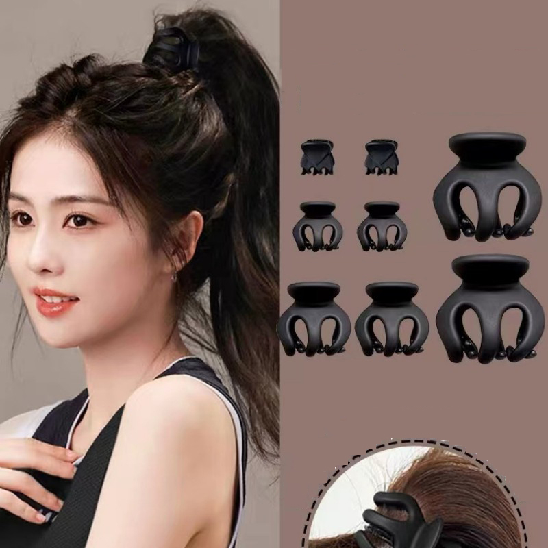 Kẹp tóc càng cua bạch tuộc nhựa nhiều kích thước, Kẹp Càng Cua 3 Răng, 5 Răng trong suốt/ nhám/ bóng / kẹp tóc CHẮC BỀN