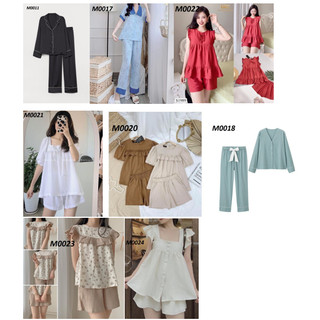 Combo rập giấy lắp ghép 8 bộ đồ mặc nhà, rập A3 cắt dán sẵn (bản vẽ) morvafashion