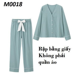 Combo rập giấy lắp ghép 8 bộ đồ mặc nhà, rập A3 cắt dán sẵn (bản vẽ) morvafashion