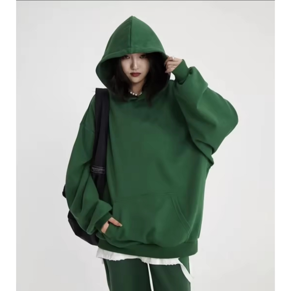 Áo hoodie trơn unisex ullzang nam nữ ngoại local brand -Áo khoác nỉ unisex 5 màu Siêu Đẹp có form rộng XL rất đẹp -Gía k