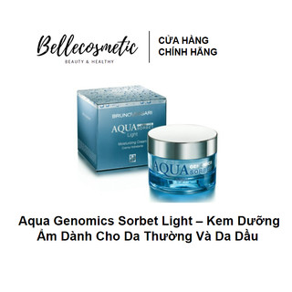 Aqua Genomics Sorbet Light 50ml - Kem Dưỡng Ẩm Bruno Vassari Da Thường Và Da Dầu 50ml