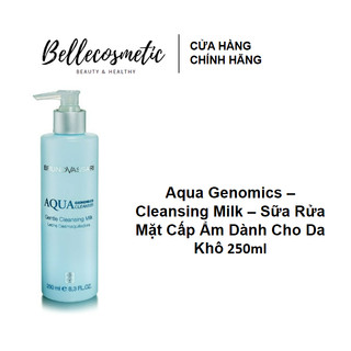 [cty] Aqua Genomics Cleansing 250ml - Sữa Rửa Mặt Cấp Ẩm Bruno Vassari Dành Cho Da Khô Thiếu Nước 250ml