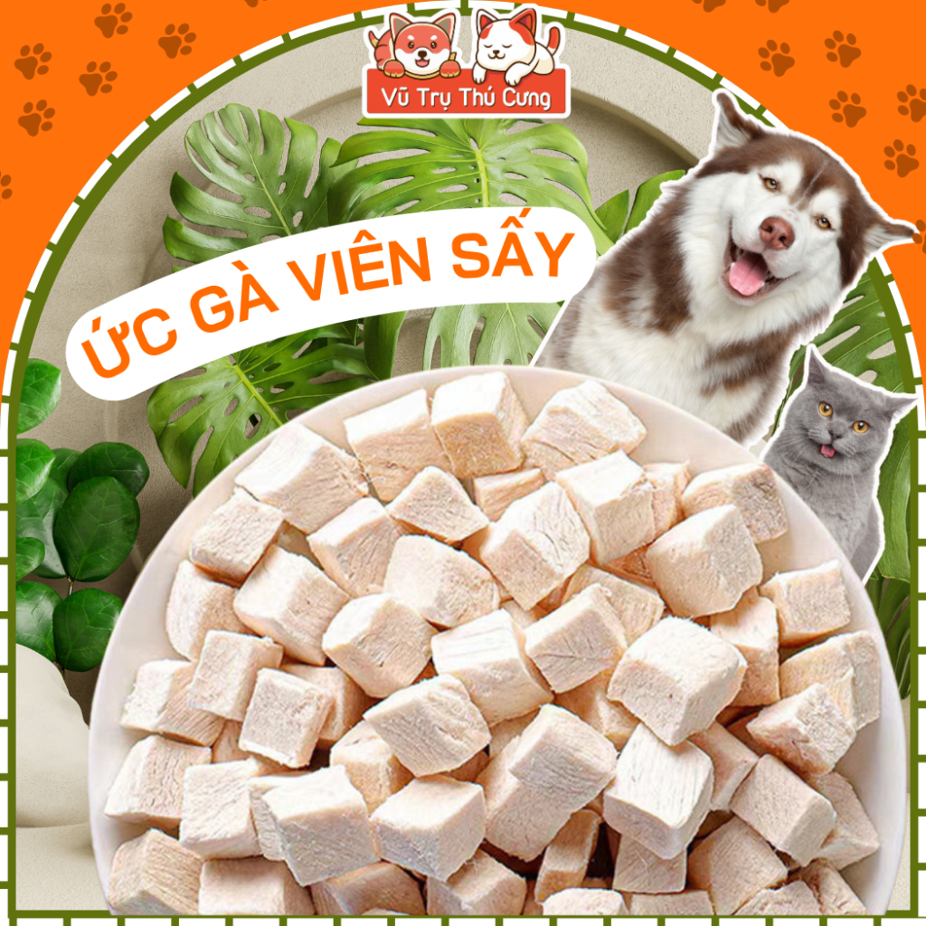 Ức Gà Sấy Khô Cho Chó mèo 100g