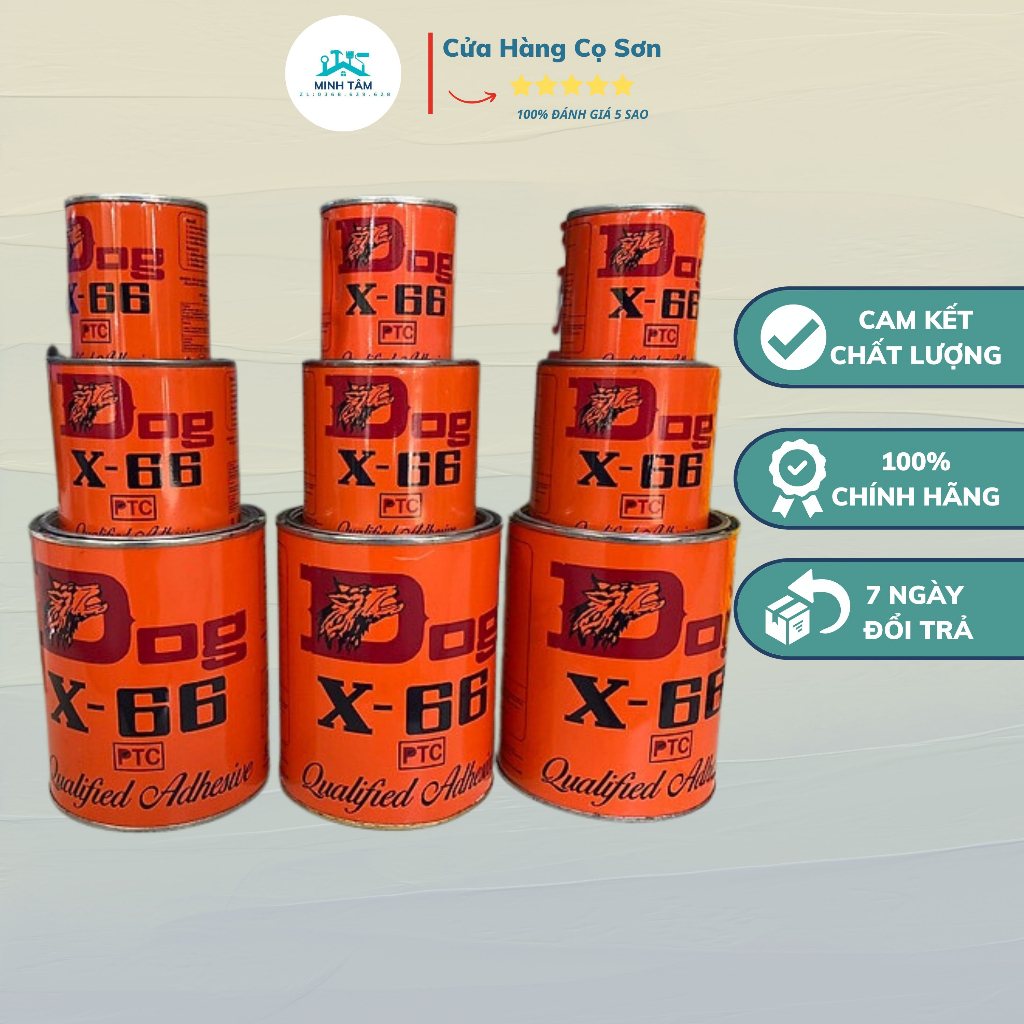 Keo X Dog Keo Dán Đa Năng Siêu Dính Keo Con Chó X 66100g200g600