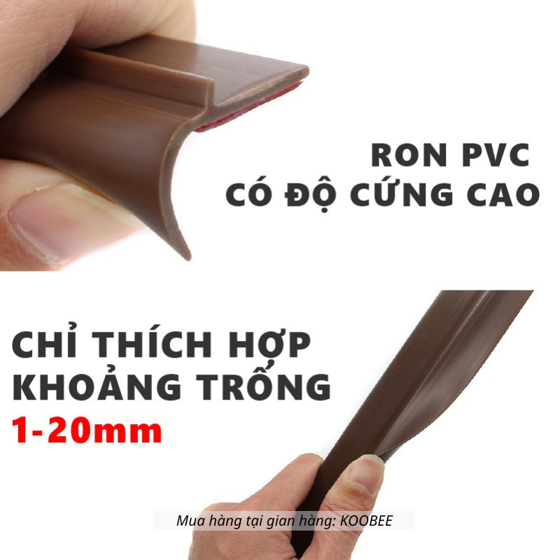 Ron Chặn Khe Cửa 90cm PVC Đa Năng KOOBEE – Thanh Dán Chân Cửa Chống Bụi, Côn Trùng, Giảm Ồn, Giữ Hơi Máy Lạnh | CSNC41