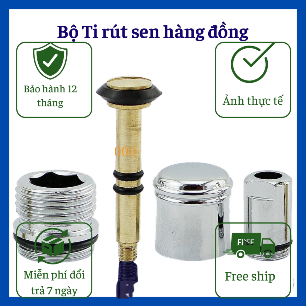 Bộ ti rút sen nóng lạnh, bộ ty rút sen nóng lạnh hàng đồng, bộ ti rút ...