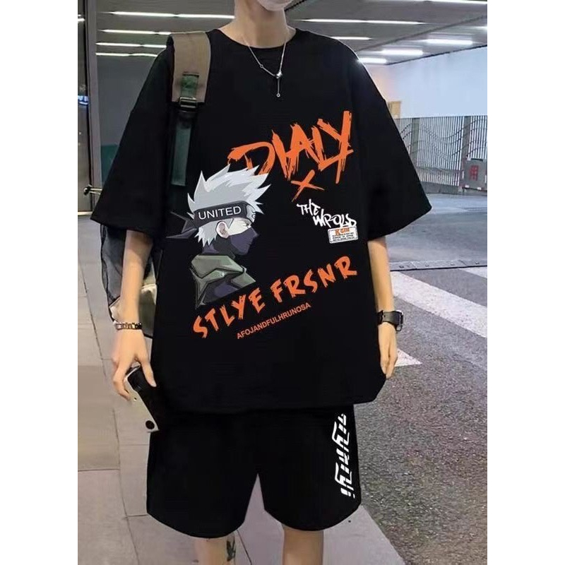 Set đồ bộ HappyFamily họa tiết Kakashi DIALY STYLE FRSNR năng động trẻ trung chất cotton 100 cao cấp