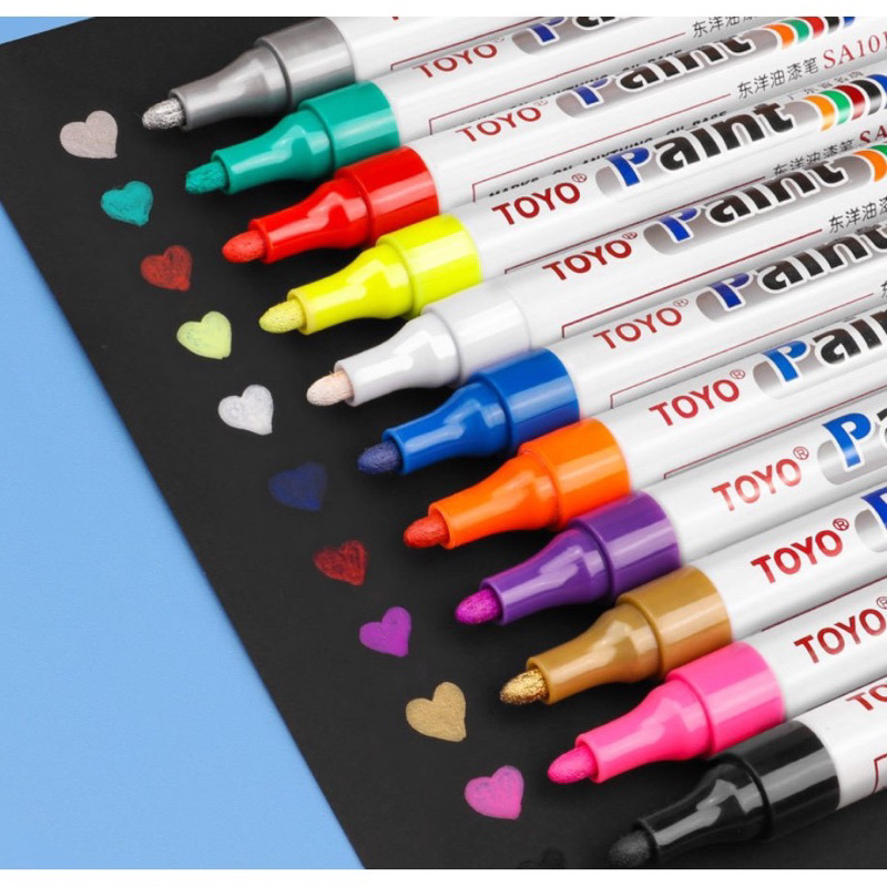 Bút sơn TOYO Paint Marker (bút repaint) chính hãng, bút vẽ giày, vẽ lốp ...