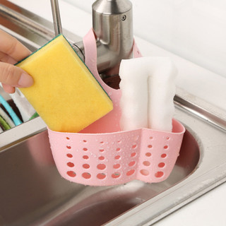 Giỏ silicon treo bồn rửa chén túi giỏ silicon dài 15cm treo đồ đa năng miếng rửa bát SUNNY DAY