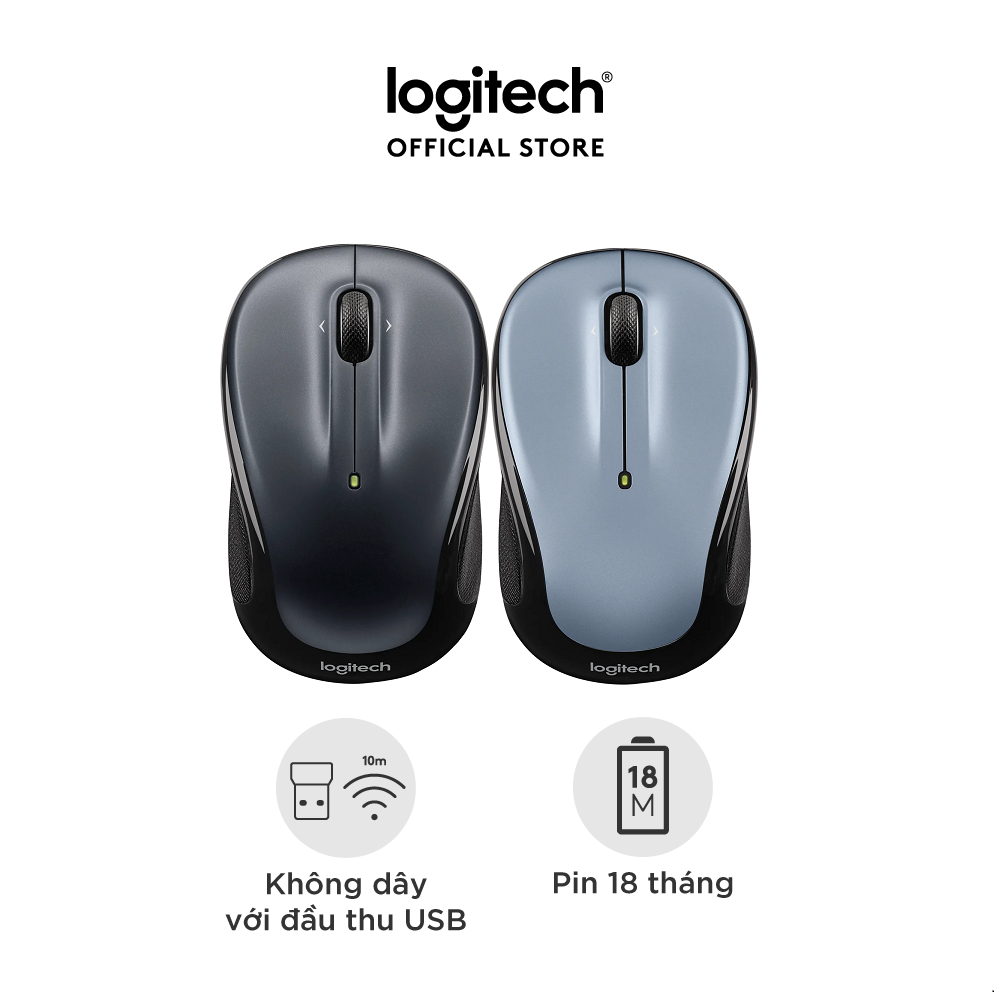 Chuột không dây Logitech M325s – 1000DPI, USB 2.4 GHz, Pin 18 tháng, PC/Laptop