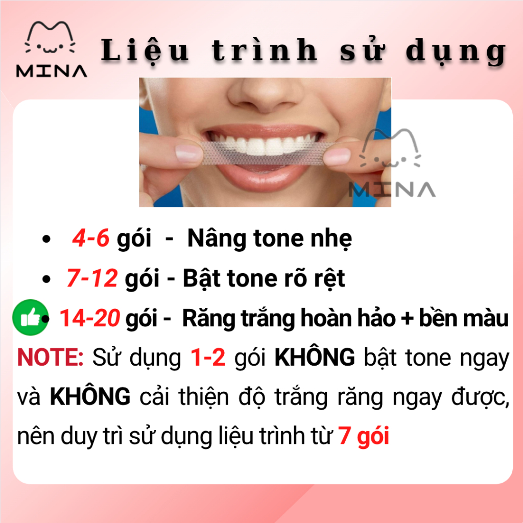 Set 7 gói - Miếng Dán Trắng Răng Crest 3D White CHÍNH HÃNG MỸ - Răng trắng sáng tự tin hơn