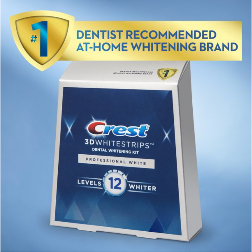 Set 7 gói - Miếng Dán Trắng Răng Crest 3D White CHÍNH HÃNG MỸ - Răng trắng sáng tự tin hơn