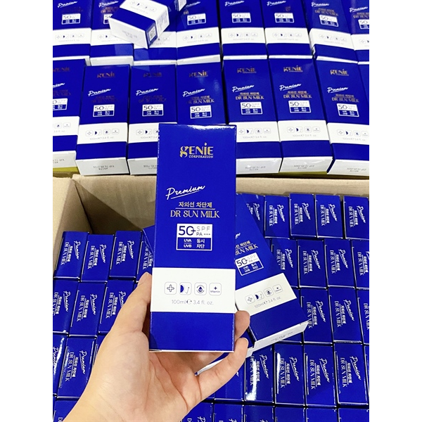 Kem chống nắng Genie Dr Sun Milk Mới SPF 50 Pa ++ 100ml
