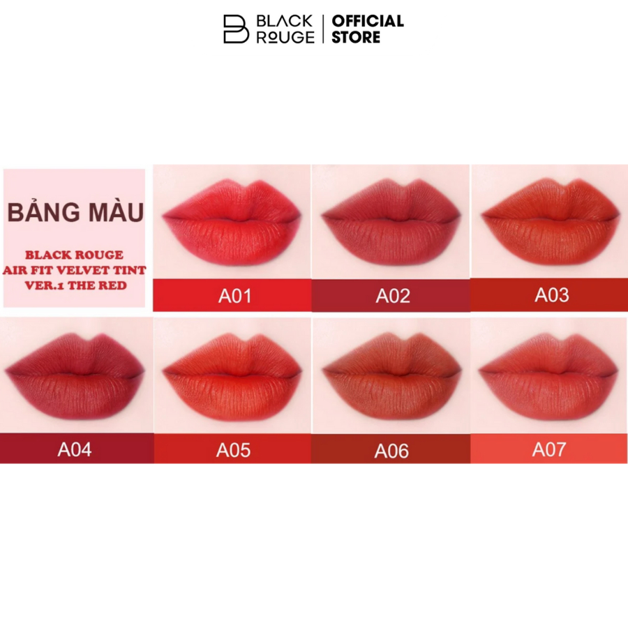 Ảnh Combo 1 Son Kem Black Rouge Air Fit Velvet Tint Ver.1 A06 + 1 Son Kem Black Rouge Air Fit Velvet Tint Ver.9 A50 3