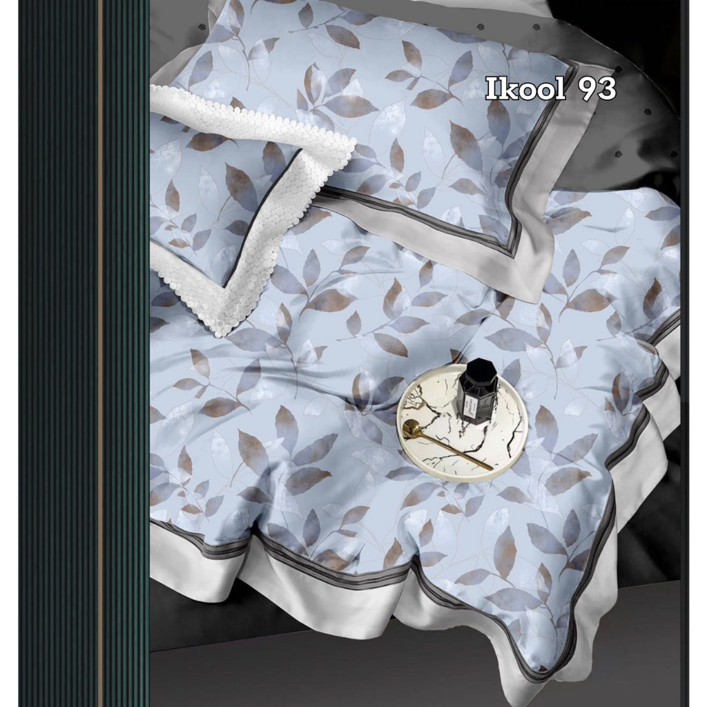 Ảnh Bộ Drap 4 Món Lụa Tencel Ikool9 Cao Cấp Họa Tiết Sang Trọng - Giao Màu Ngẫu Nhiên. 4