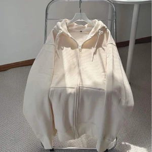 Áo Khoác Zip Chất Nỉ Bông Mũ To 2 Lớp Dày Dặn Form Rộng Ullzzang Oversize -- Áo Khoác Nỉ Trơn