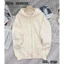 Áo Khoác Zip Chất Nỉ Bông Mũ To 2 Lớp Dày Dặn Form Rộng Ullzzang Oversize -- Áo Khoác Nỉ Trơn