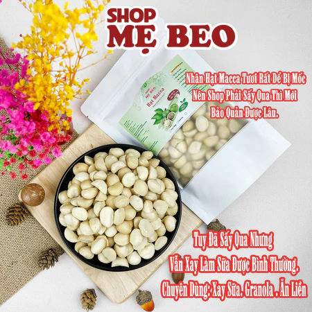 Nhân Hạt Macca Xay Làm Sữa