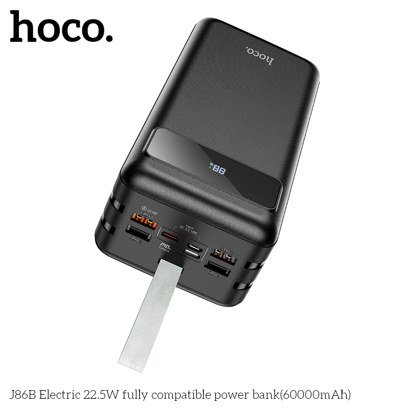 Sạc dự phòng Hoco J86A/J86B 40000mAh 50000mAh 60000mAh sạc nhanh 22.5W ...