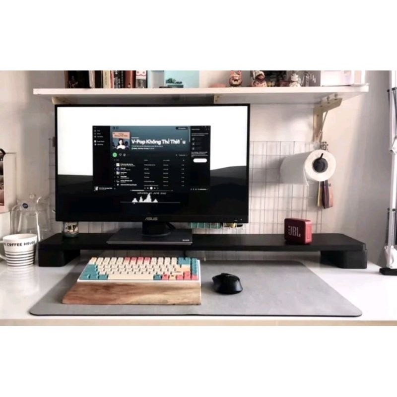 Kệ kê màn hình bo góc  2 chân chắc chắn sang trọng Phát Lộc | BigBuy360 - bigbuy360.vn