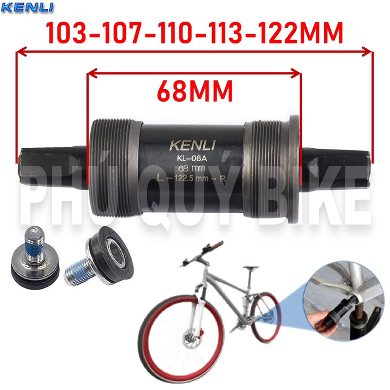 Trục Giữa Vòng Bi Bạc Đạn KENLI - Cốt Giữa KENLI Bạc Đạn Cốt Vuông
