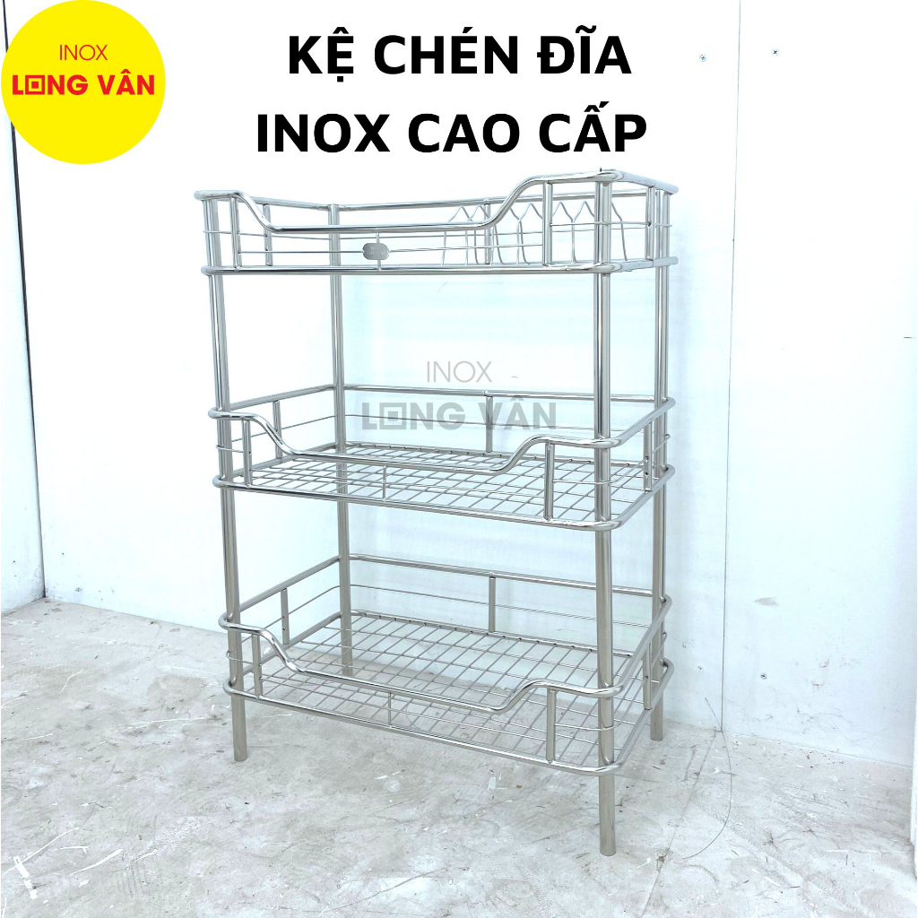 Kệ chén đĩa Inox inox cao cấp phòng bếp [30x50 cm], kệ đứng Inox 3/4 ...