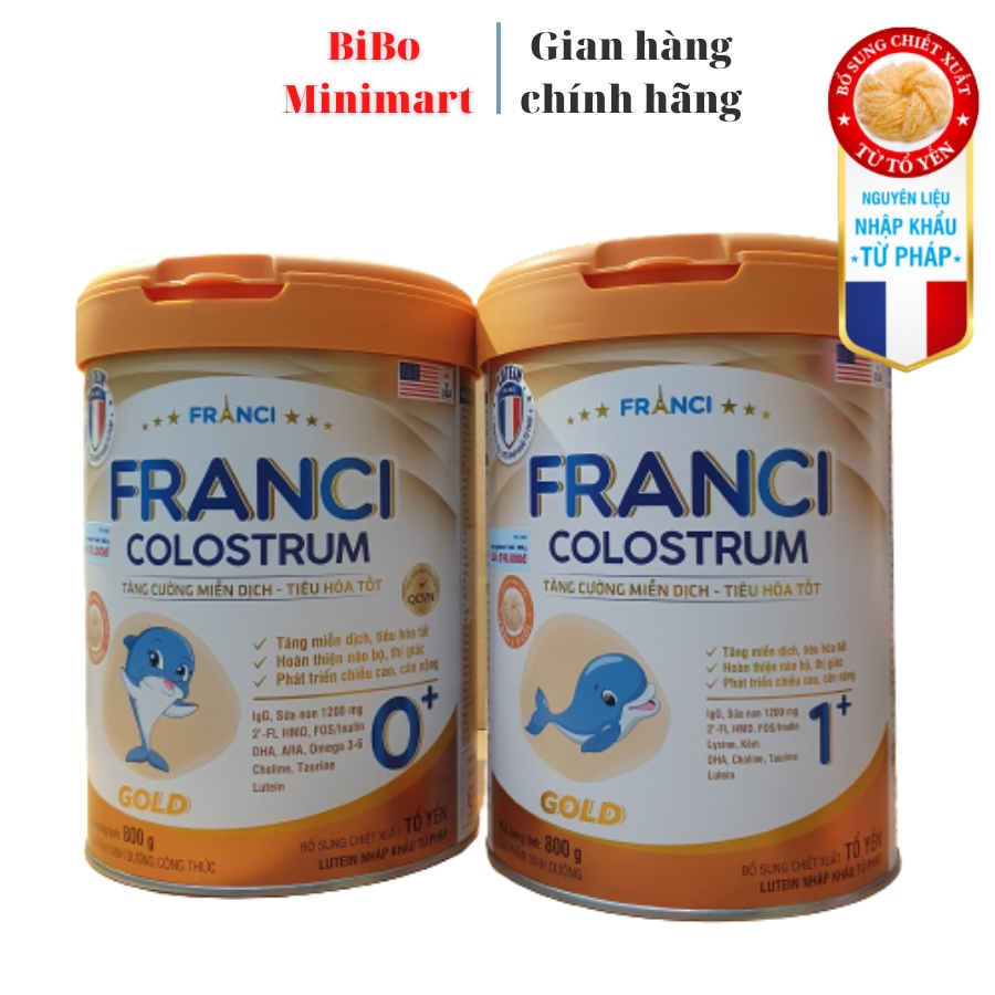 Sữa Franci Colostrum Gold 0+, 1+ 800g (mẫu mới) | Shopee Việt Nam