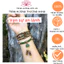 Vòng tay trầm hương tốc kiến mix charm đá xanh ngọc 6mm 108 hạt-Bình an-May mắn và tài lộc.