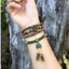 Vòng tay trầm hương tốc kiến mix charm đá xanh ngọc 6mm 108 hạt-Bình an-May mắn và tài lộc.