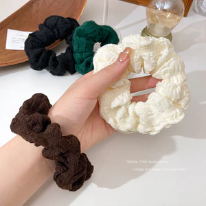 Dây buộc tóc scrunchies màu pastel trơn cao cấp AAA iLita set cột tóc dễ thương sang trọng