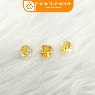 3 Viên Tam Hợp Hợi Mão Mùi Trắng có khai quang - Vòng tam hợp quý nhân hợi mão mùi
