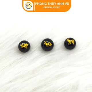 3 viên tam hợp hợi mão mùi chất liệu mã não đã khai quang điểm nhãn size 8 10 12ly - may mắn tài lộc