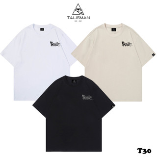 Áo Thun TalismanVN áo tay lỡ unisex in lưới thép T30