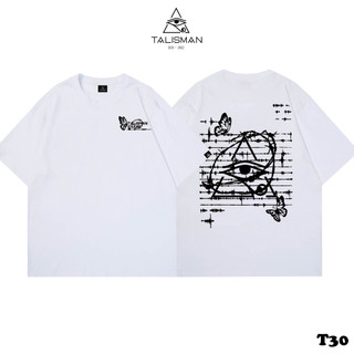 Áo Thun TalismanVN áo tay lỡ unisex in lưới thép T30